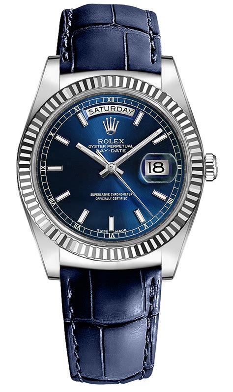 118139 rolex blue|rolex 118239 on strap.